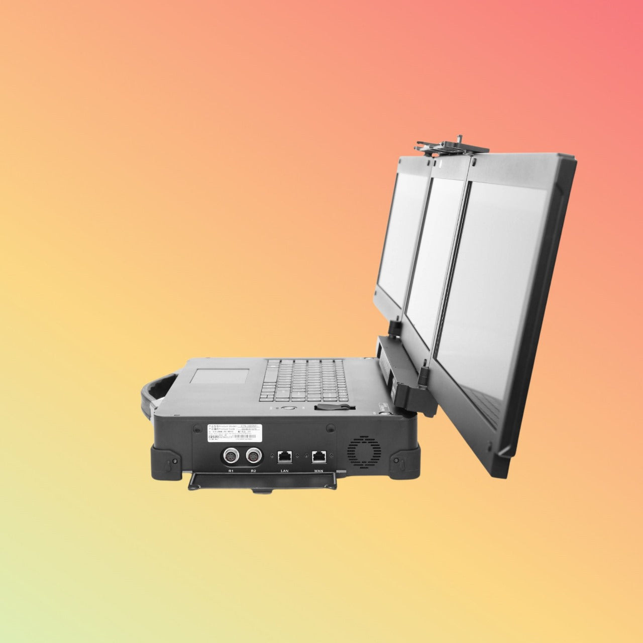 15.6 Inch Portable Industrial TRIPLE PanelRugged Laptop Computer With Expansion Slots High Performance Fully Rugged Notebook Ip6