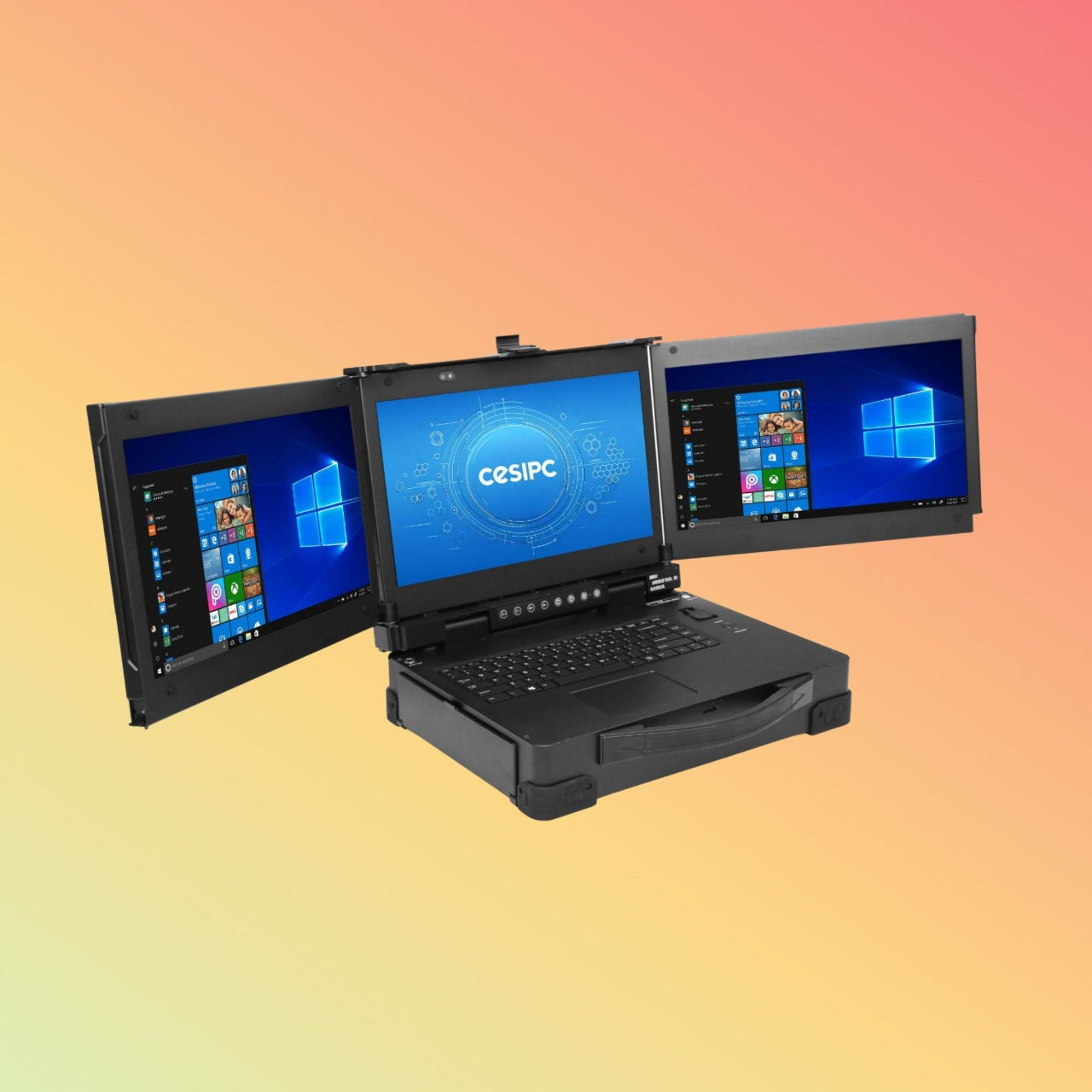 15.6 Inch Portable Industrial TRIPLE PanelRugged Laptop Computer With Expansion Slots High Performance Fully Rugged Notebook Ip6