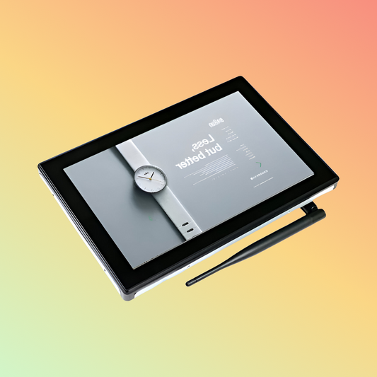Heavy-duty 10 inch tablet built for industrial use, with extended battery life and enhanced connectivity options