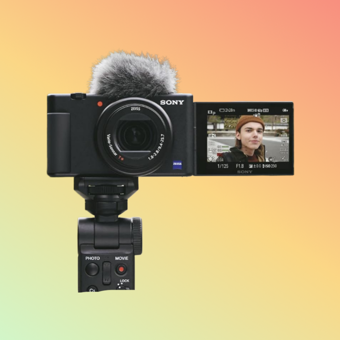 Sony Digital Still Camera DSCZV1 with Sony GP-VPT2BT Shooting Grip