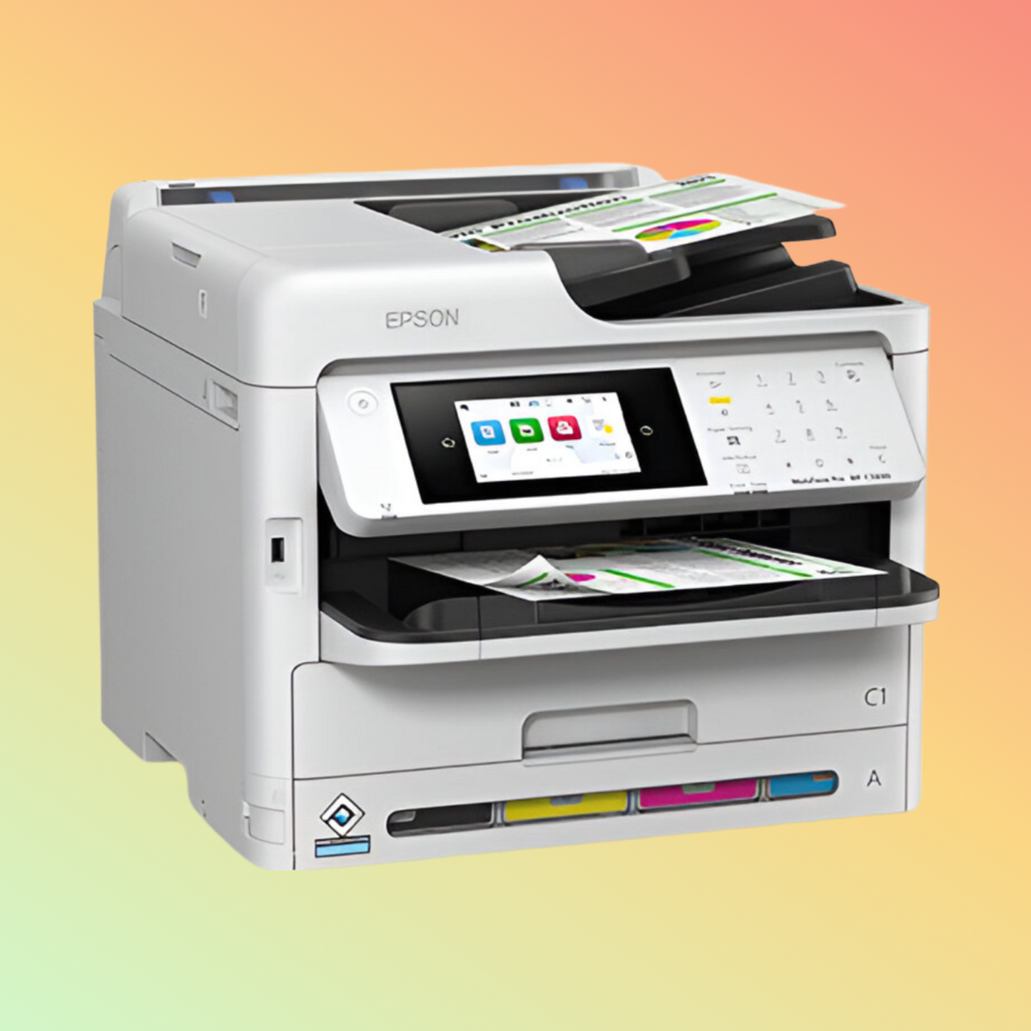 E-pson WorkForce Pro WF-C5890a A4 25ppm Color Inkjet Printer WF-C5390 Colour label printer