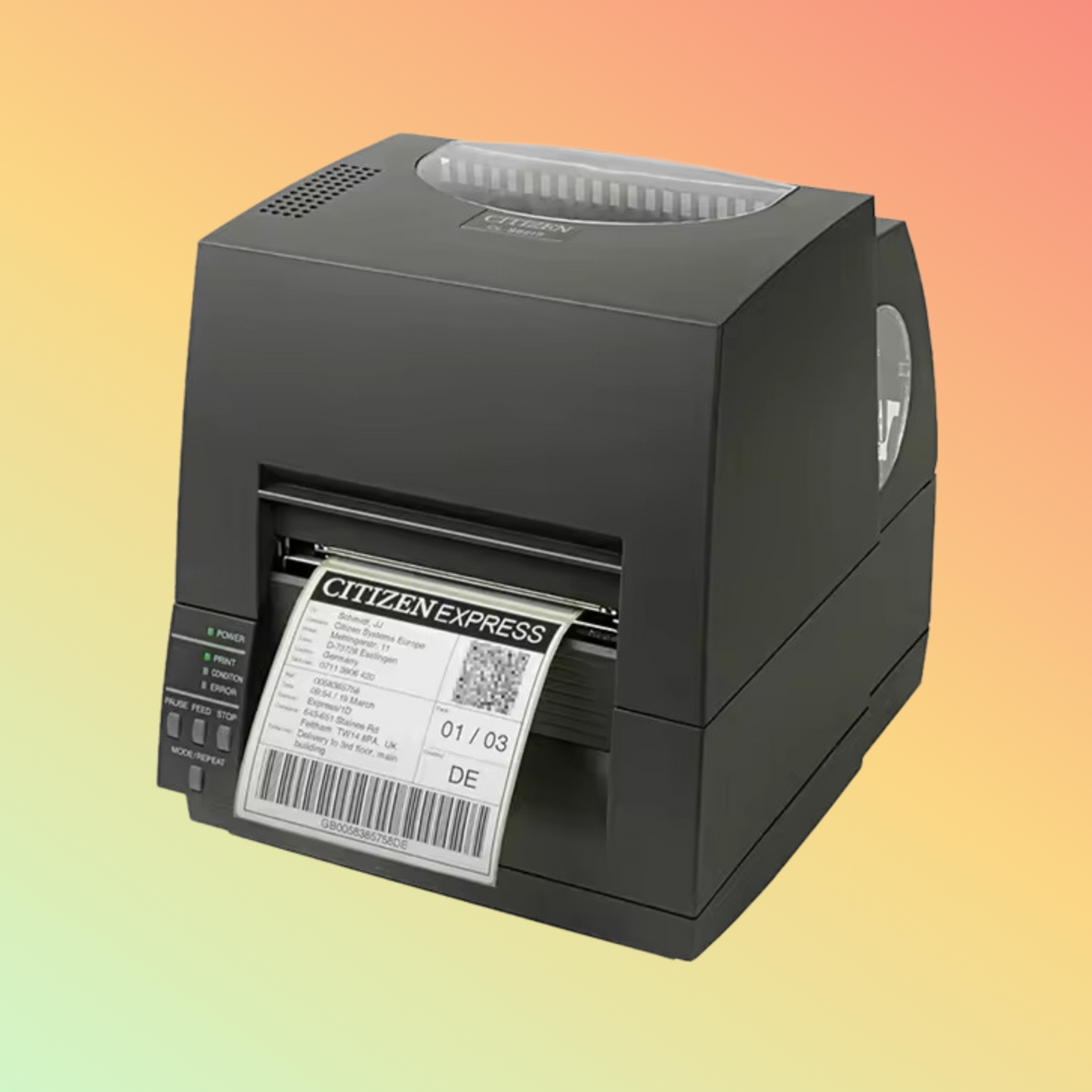 CITIZEN CL-S621 4" Desktop Thermal Transfer Sticker Printer