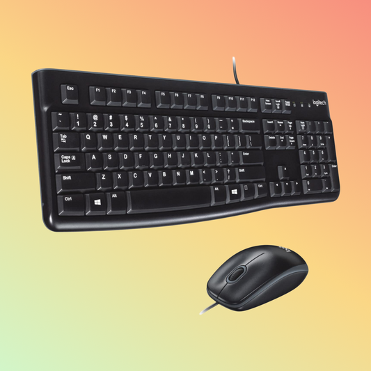 Logitech MK120 Corded Keyboard and Mouse Combo