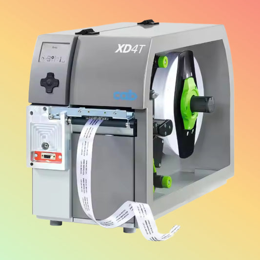 Textile Label Special Barcode Printer CAB XD4T Color Care Label Printer