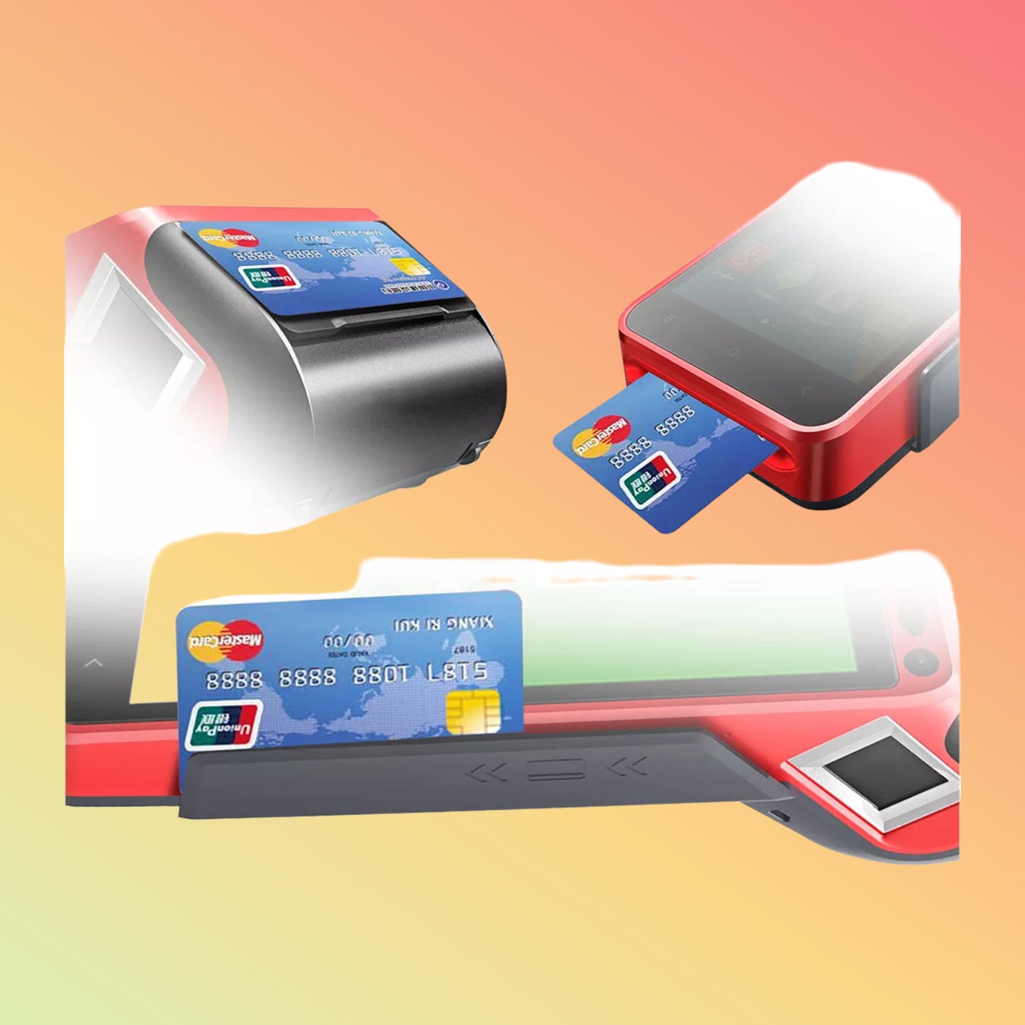 5 Inch Android 7.0 Mobile Payment POS Terminal With Built-in Printer Z100