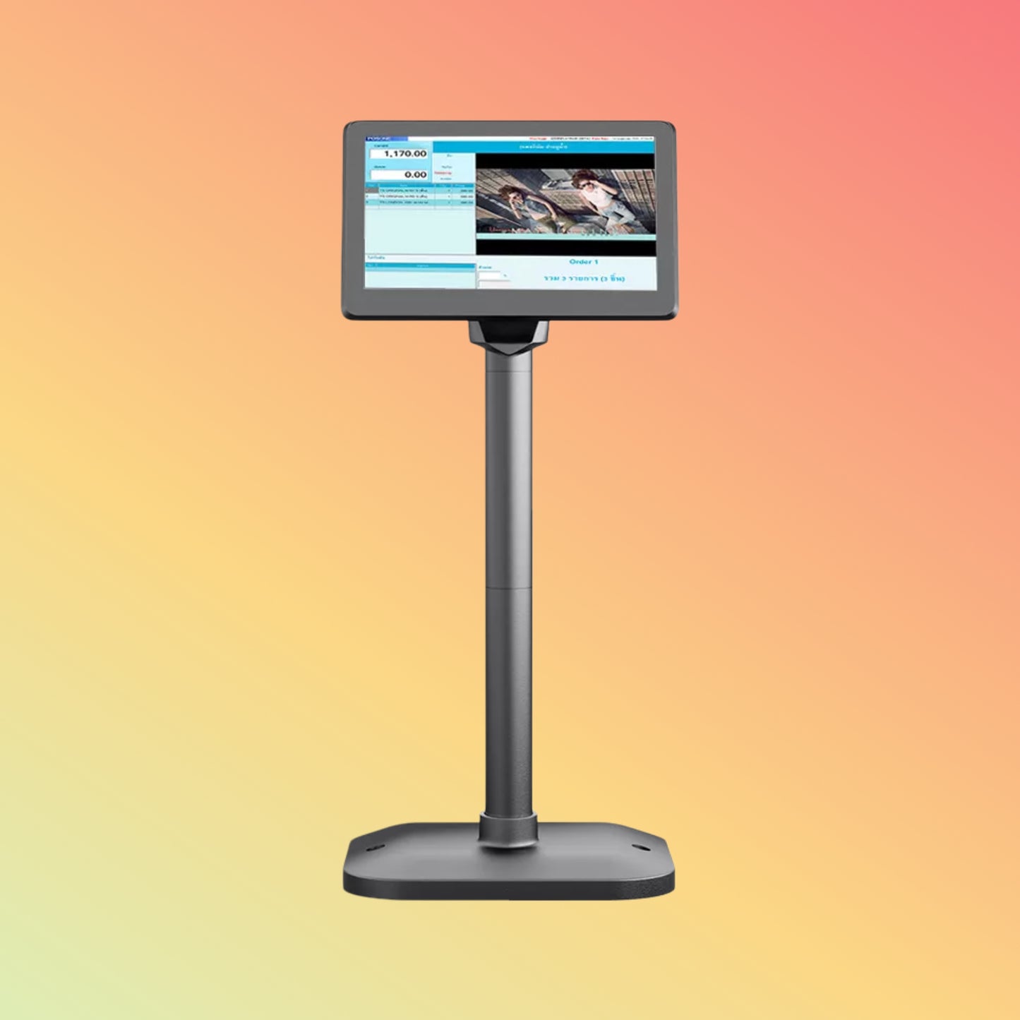 7.0 inch VGA or HDMI Interface IPS Pole Customer Display HCD70