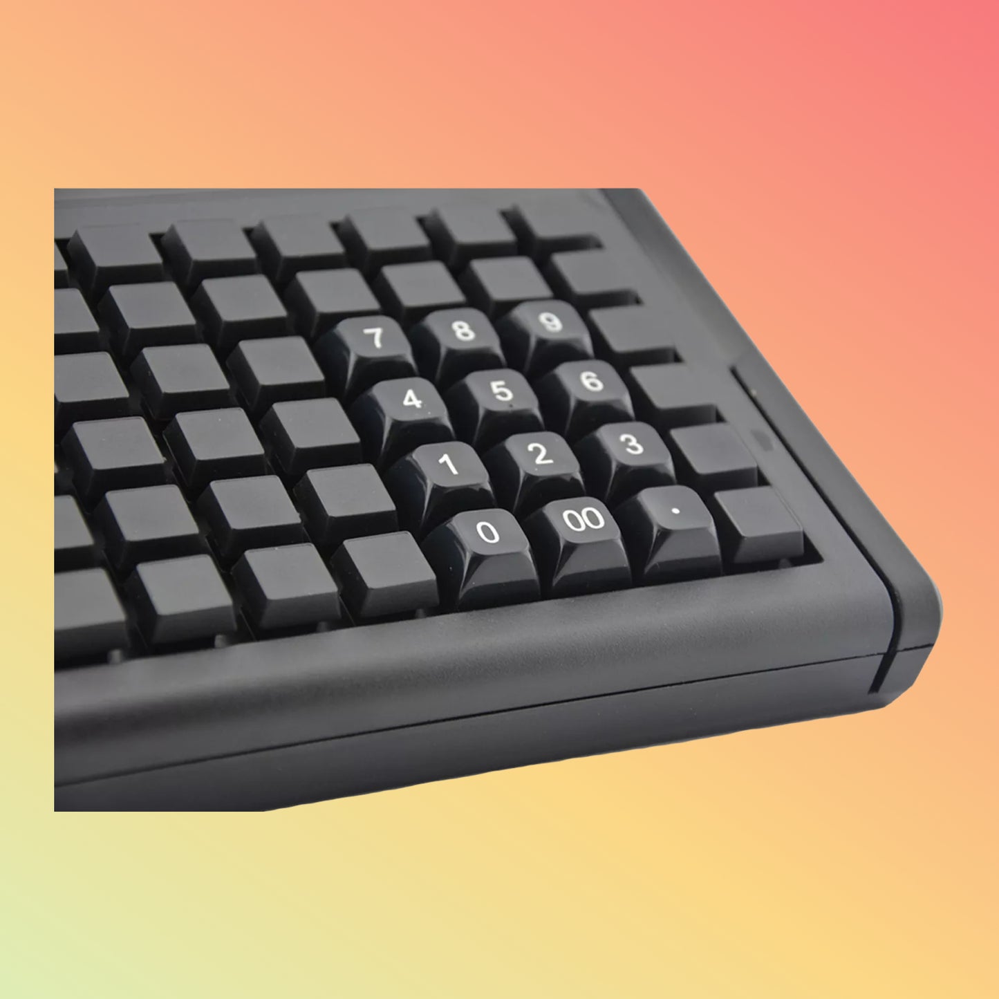 78Keys USB PS/2 Programming POS Keyboard With Magnetic Stripe Card Reader KB78M-S