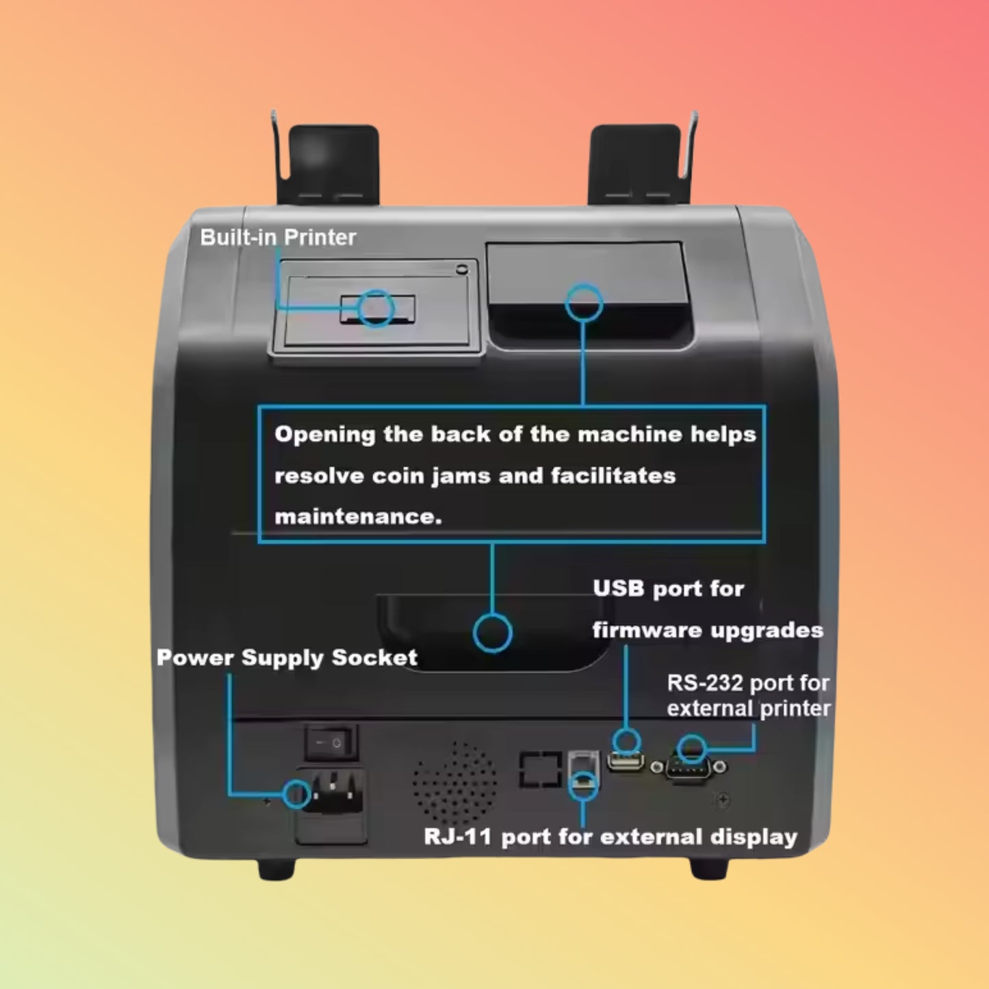 UN-220A Money Counter Advanced Cash Counting Financial Equipment High Precision Bill Counter Machine