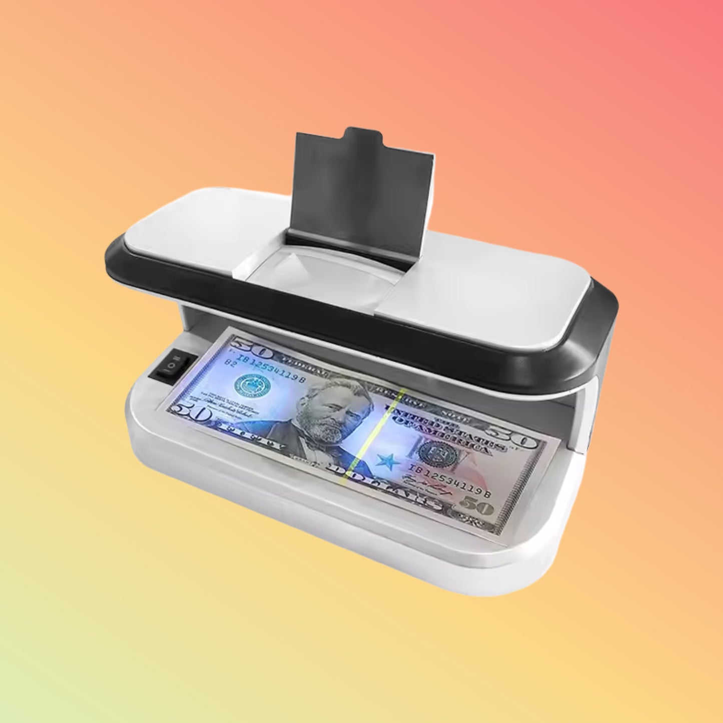 UN-Y2M Money Detector Counting Machine Forex Check Bill Counter Battery Operated Currency UV MG Detector for USD INR EUR