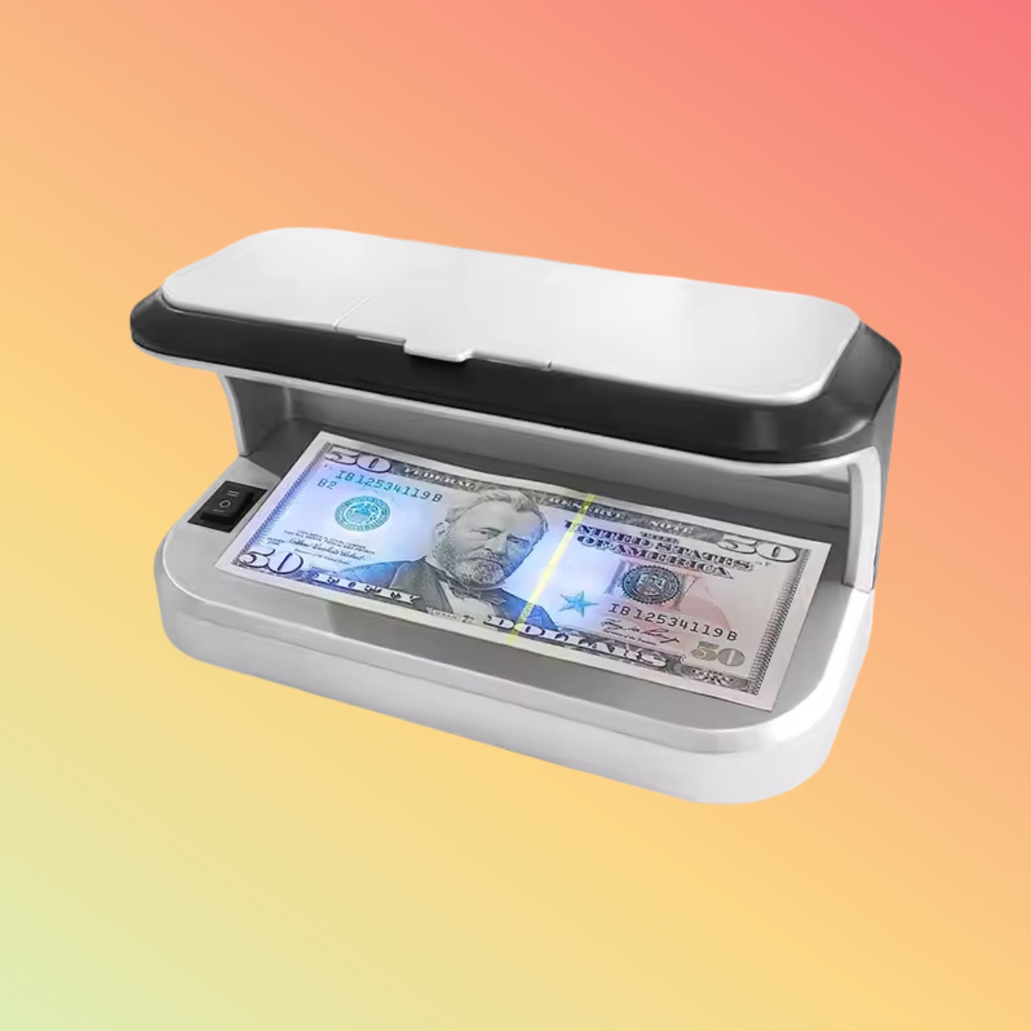 UN-Y2M Money Detector Counting Machine Forex Check Bill Counter Battery Operated Currency UV MG Detector for USD INR EUR