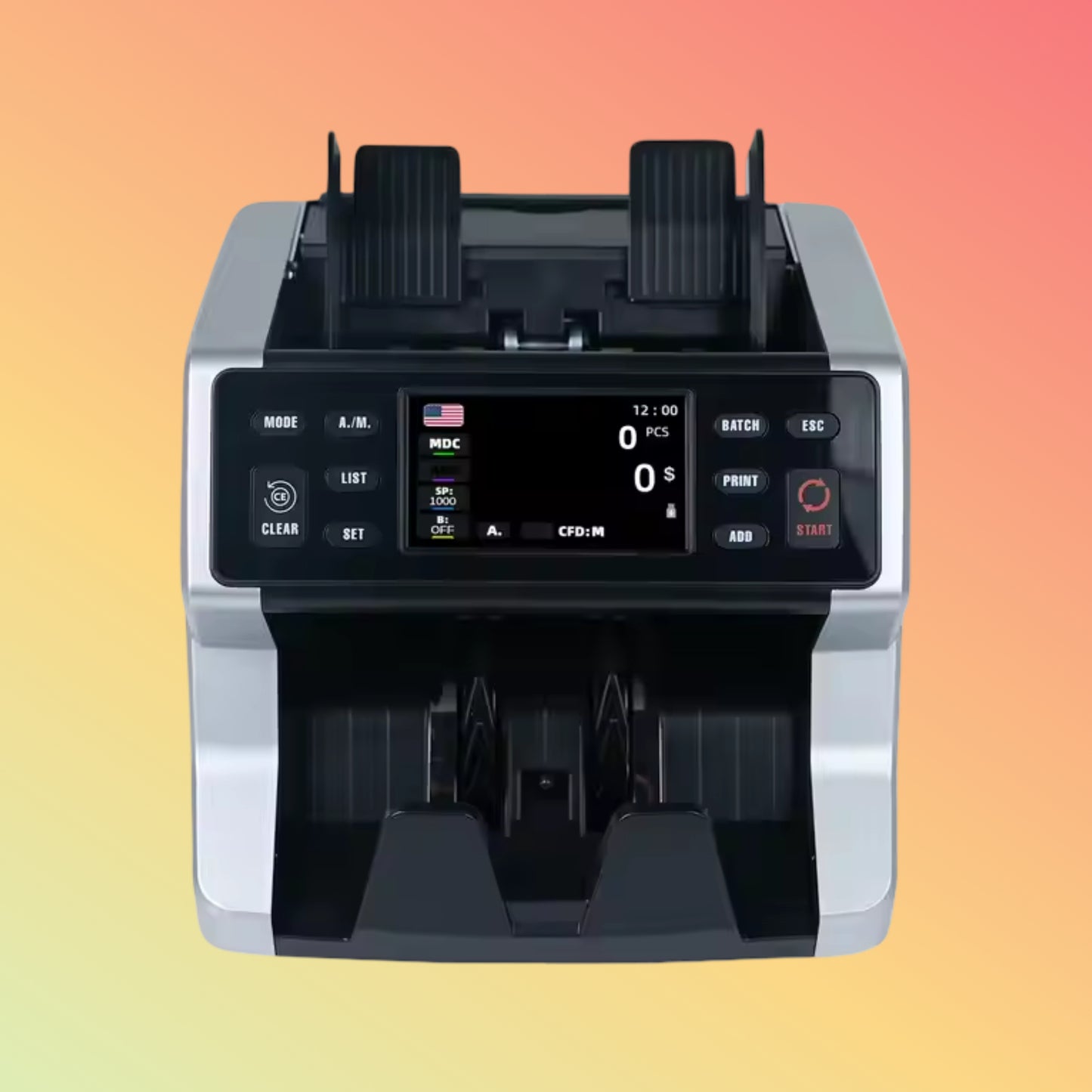 UN-70A Banks Banknote Machine Top Currency Detector Bill Counter Money Counting Money Counting Machine for Office Bank