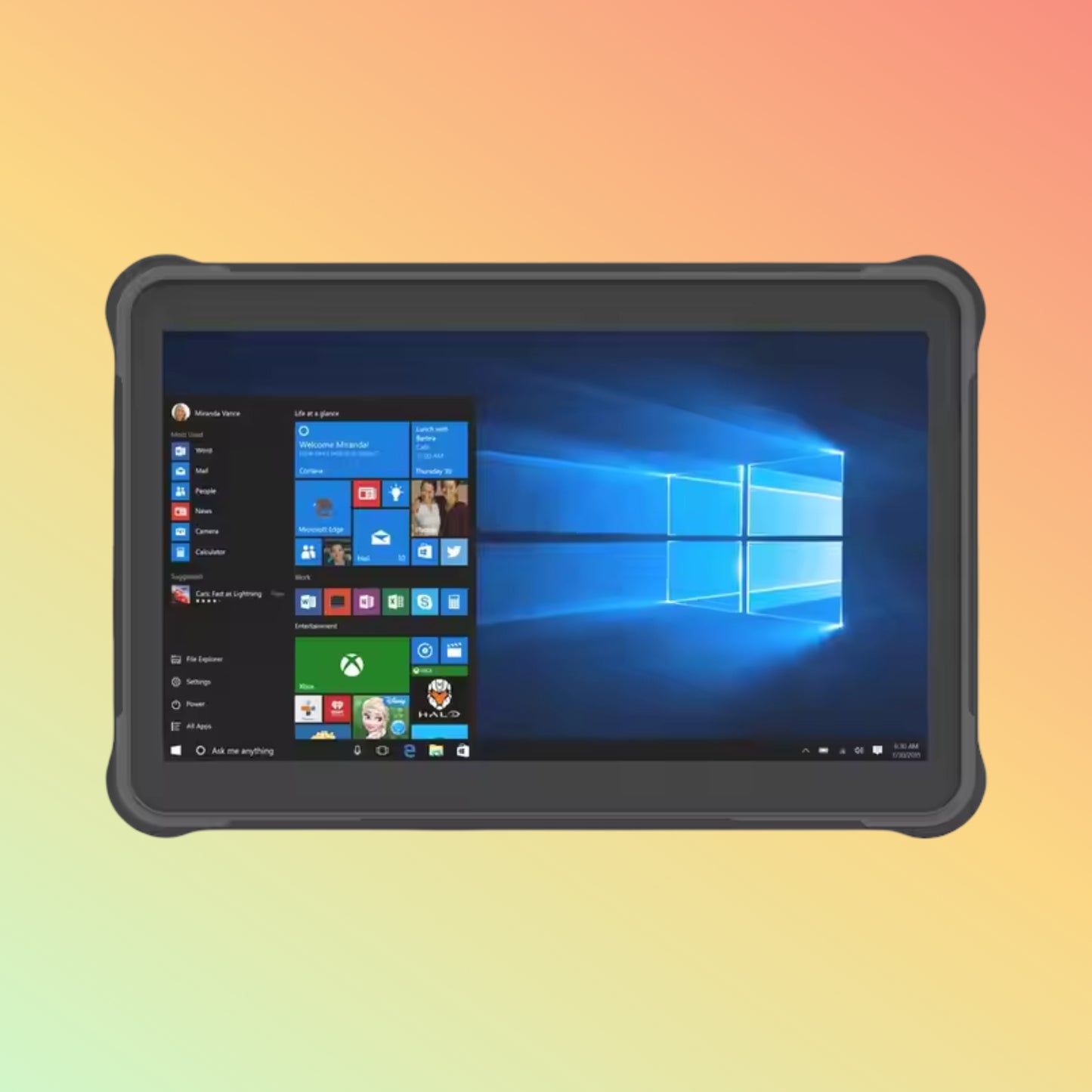 0″ Windows Rugged Tablet N5100 with RFID, NFC, GPS & Docking