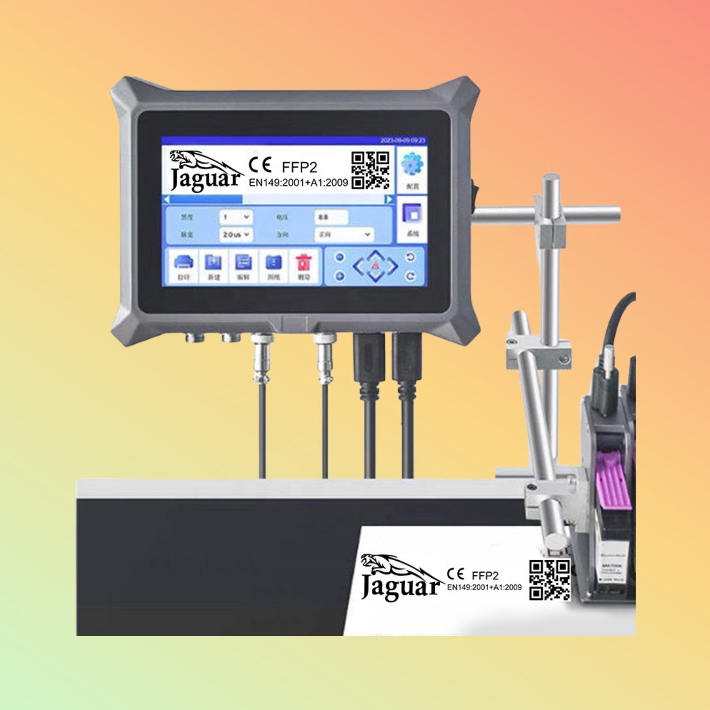 T7 12.7mm 7″ Screen Automatic Online TIJ Date & Logo Printer