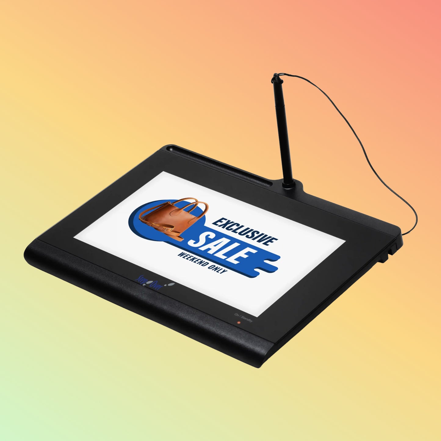 StepOver 10" Signature Pad – Color Screen, Document View, Durable