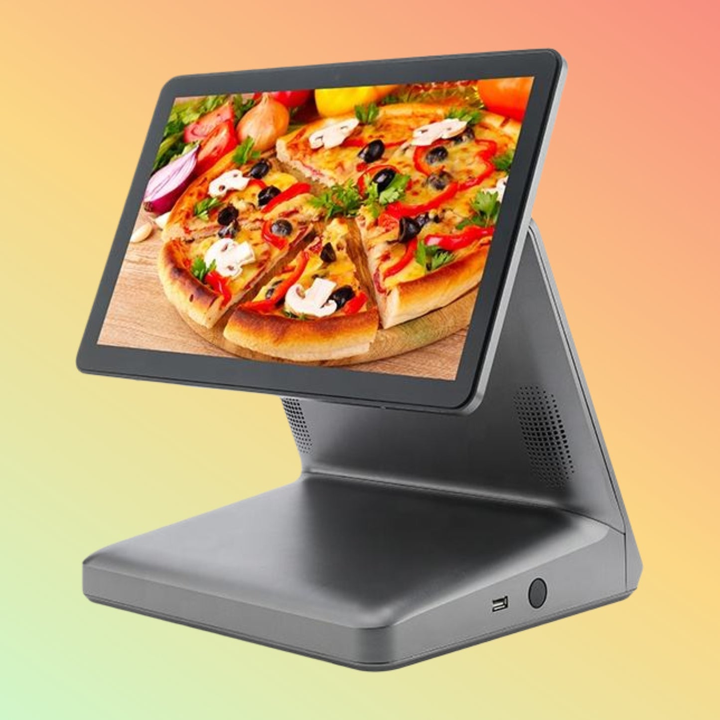 Windows 15.6" Touch POS Terminal, Dual Screens for Restaurant Use