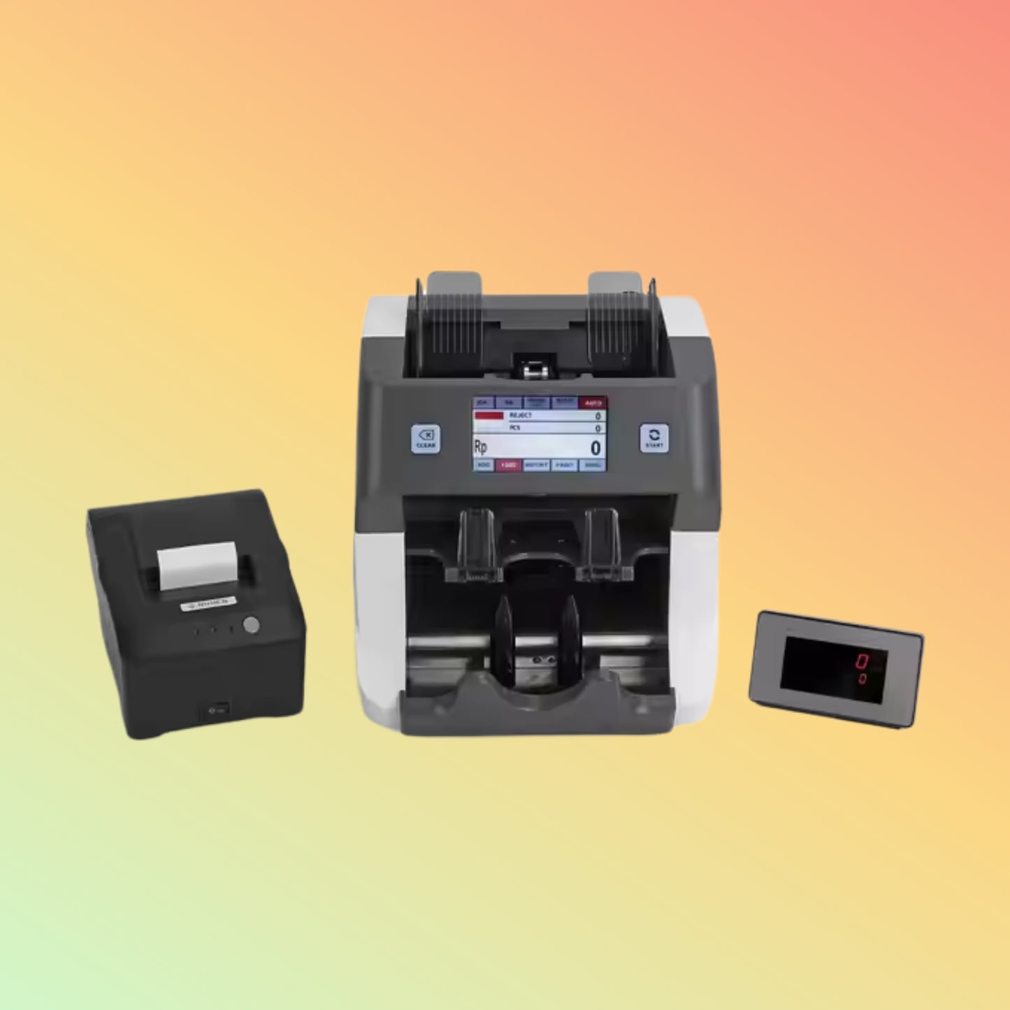 4.3" LCD Multi-Currency Value Counter & Custom Bill Sorter