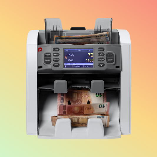 1+1 Pocket Multi-Currency Discriminator, compact design for efficient currency verification and counting