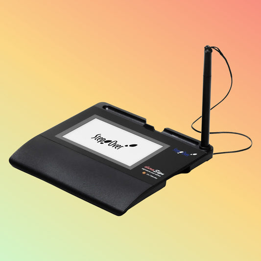 StepOver 4.3" Signature Pad – Tempered Glass, Mobile & Desktop Use