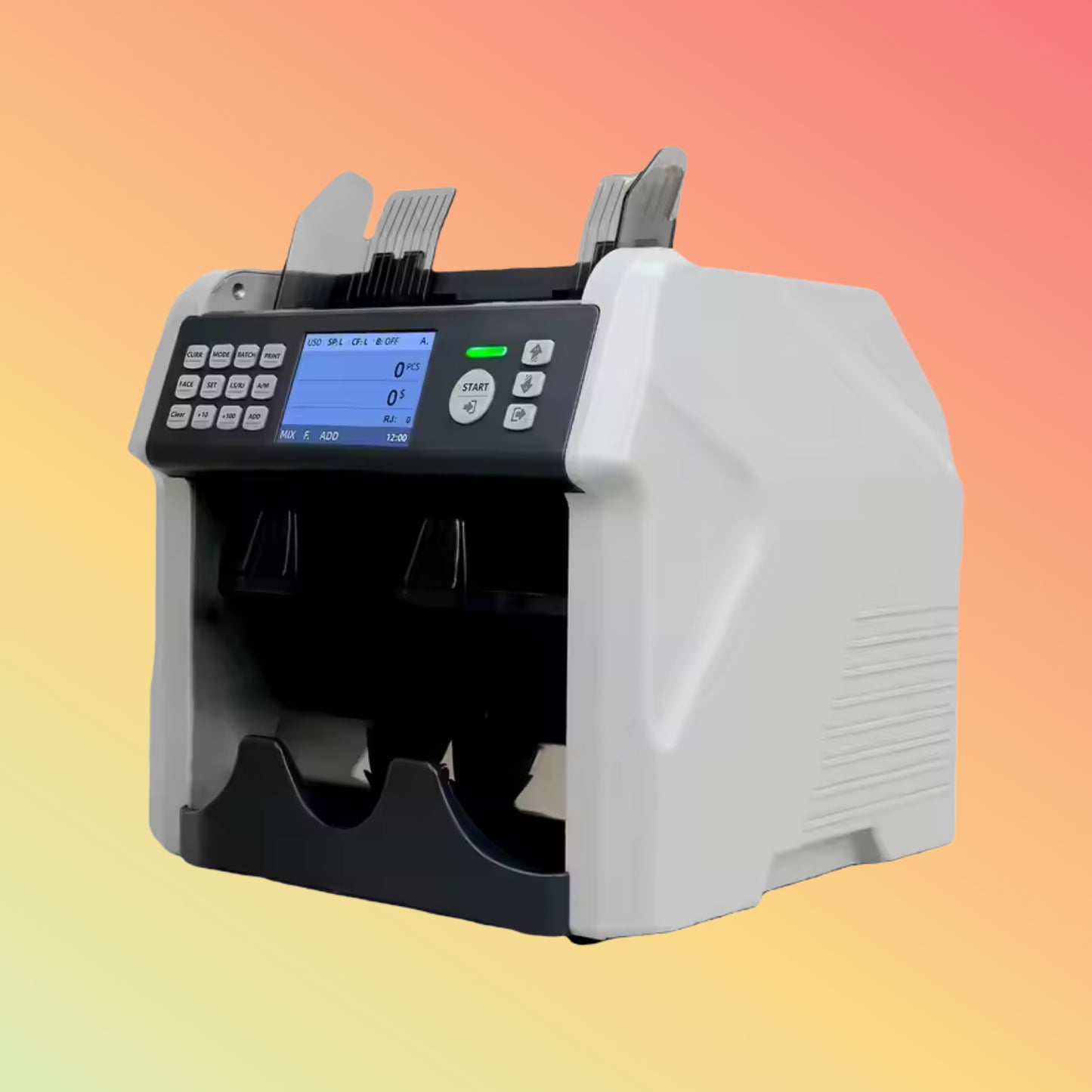 UN-200A 2025 ECB Approved CIS IMAGE Mixed Value Multi-currency Cash Counting Machine Two Pockets Money Counter Bill Counter