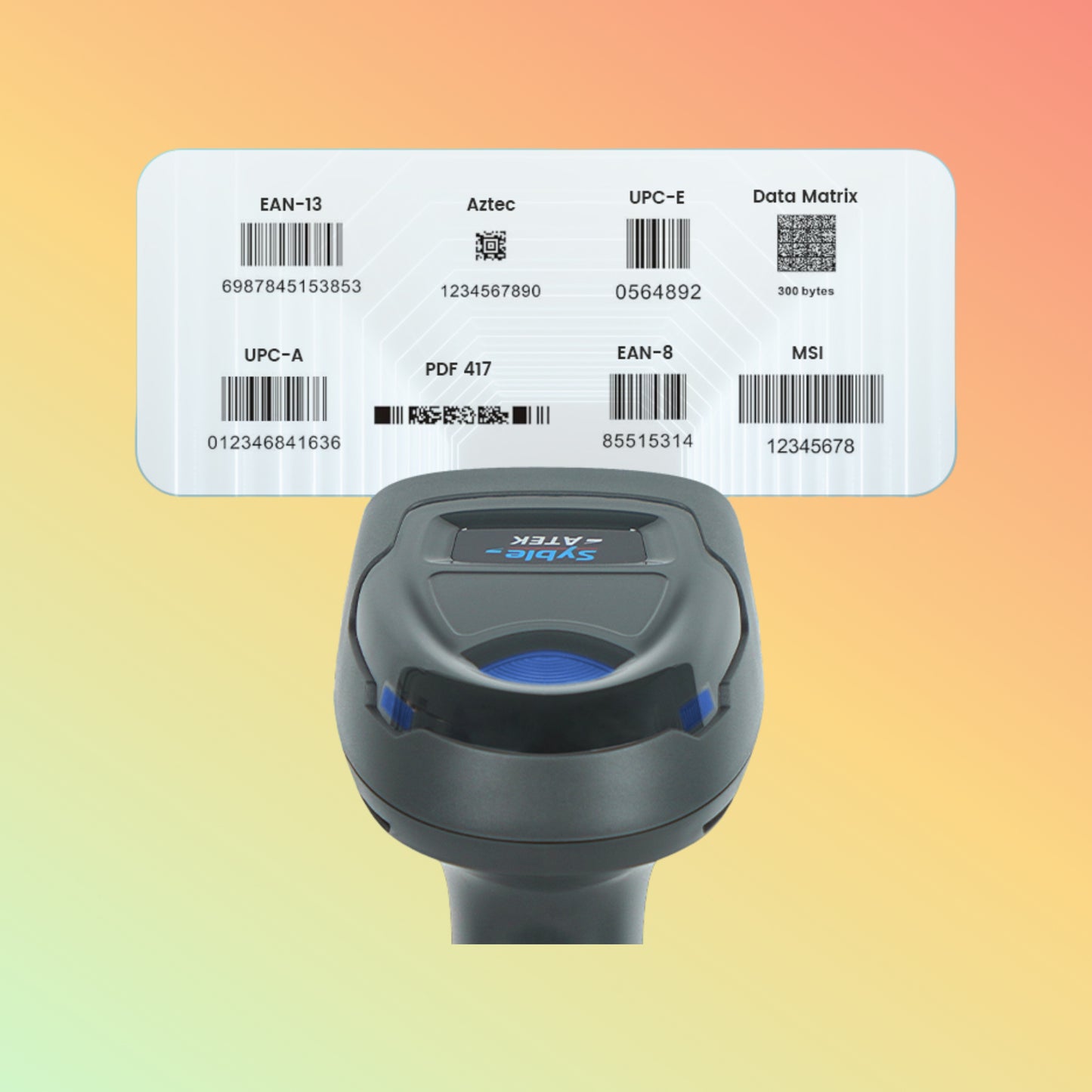 Syble Atek AK-T300BT Wireless Barcode Scanner