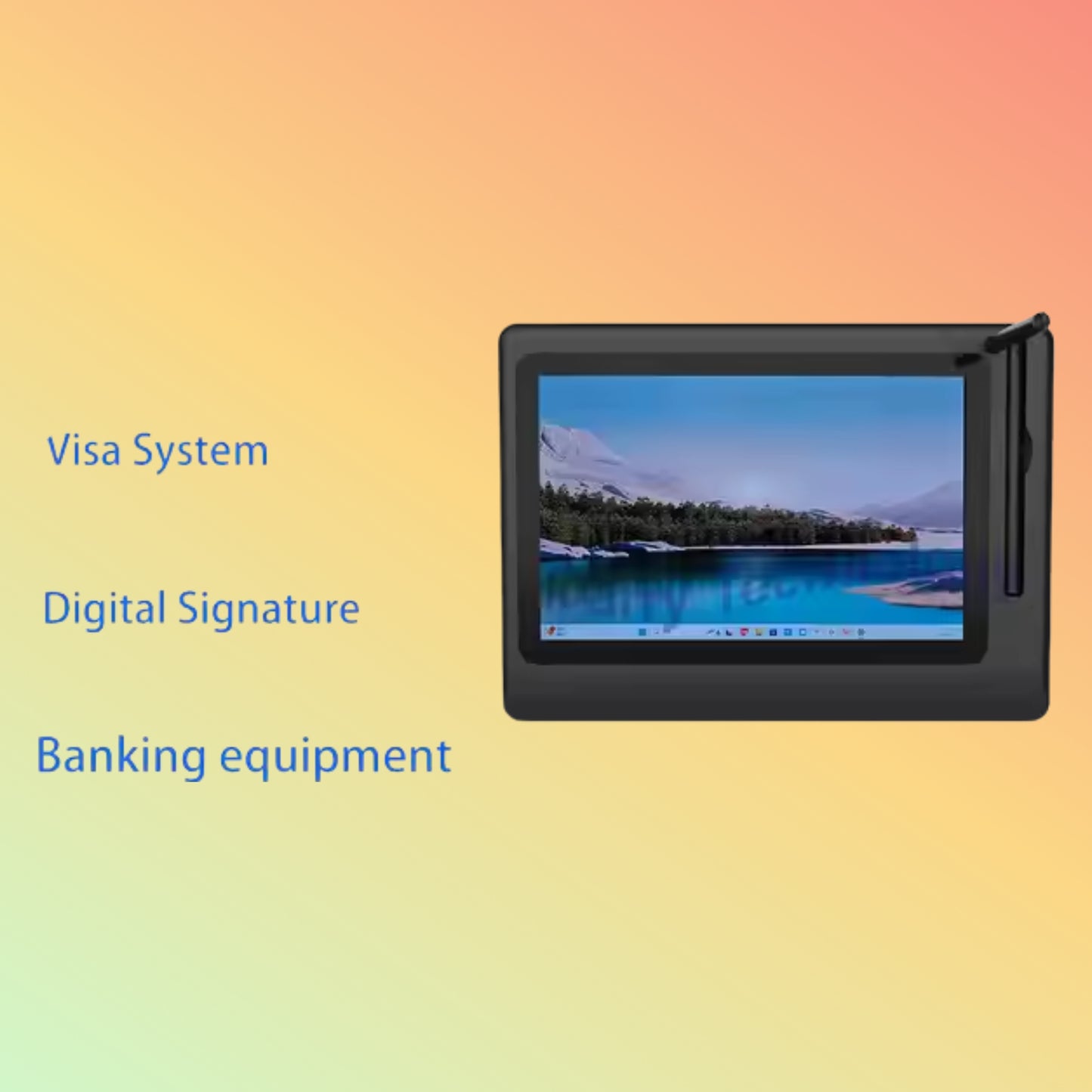10.1 Inch Signature Approval Screen Electronic Signature Pad OEM Paperless Signature Tablets for Bank Government With SDK Stylus
