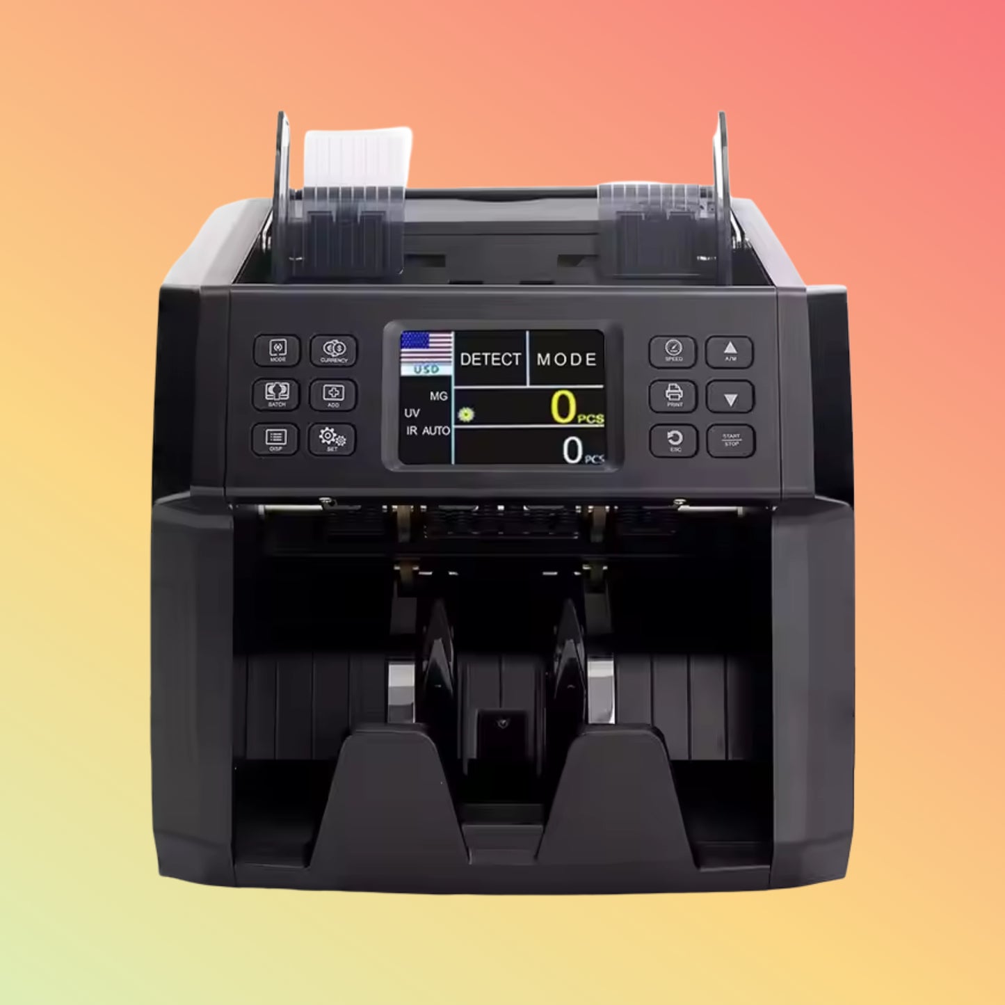 UN-60A ECB-Approved Multi-Currency Bill Counter with Dual CIS