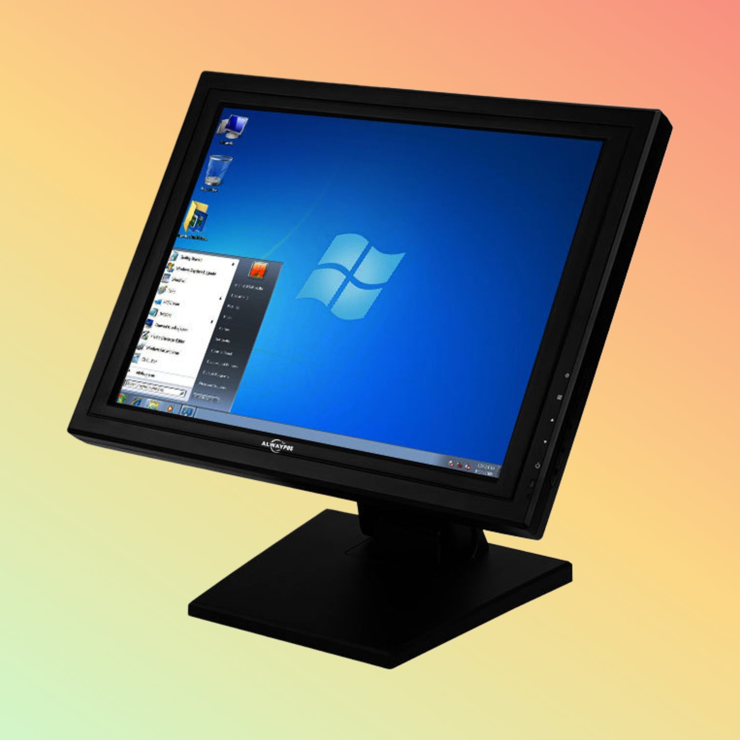 ALWAYPOS: 4/5-wire resistive touch with adjustable foldable base