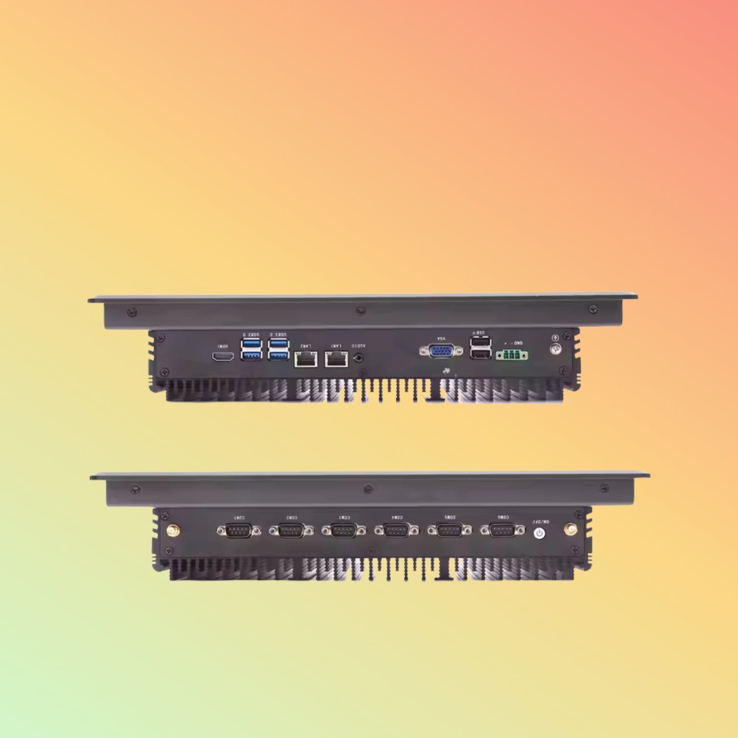 12.1–21.5″ Fanless IP65 Waterproof Industrial Panel PC – RJ45 & RS232