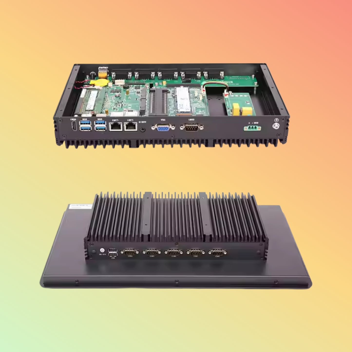 19" IP65 Fanless Industrial Panel PC – i5 Touch, Low Cost
