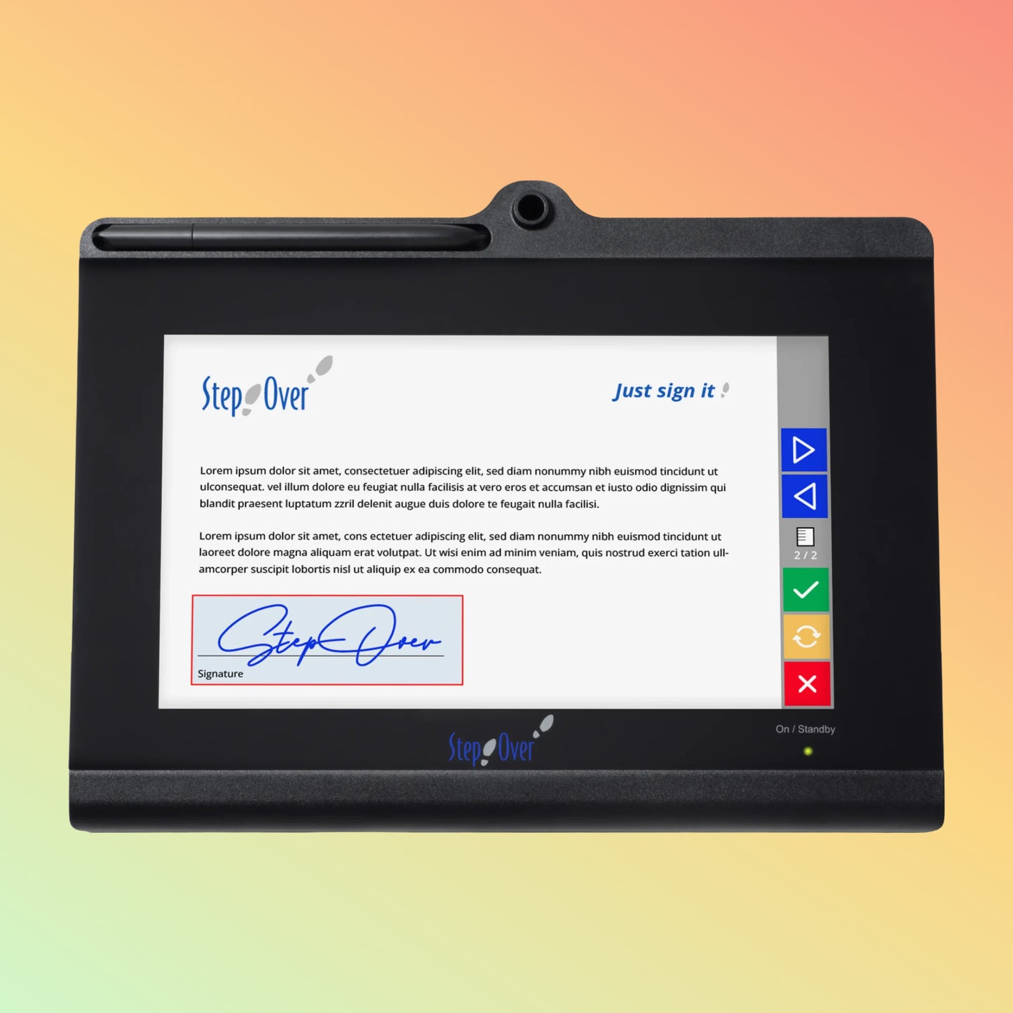 StepOver 10" NG Signature Pad – Standalone, High Performance