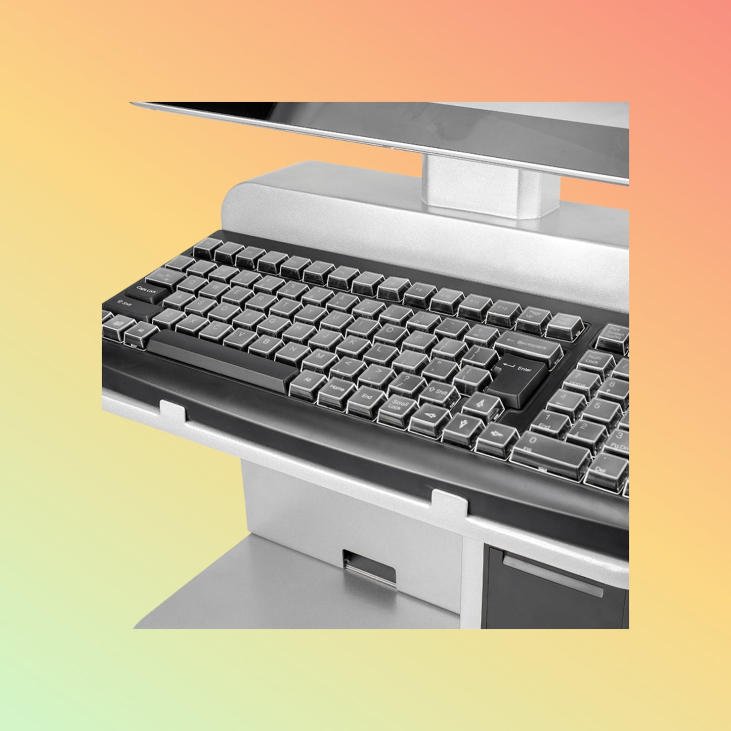 LICON 15.6″ Dual Screen POS System w/ 58mm High-Speed Thermal Printer