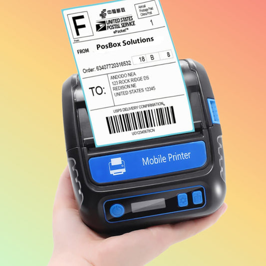 ALWAYPOS: Rugged build w/ OLED display & label + receipt print