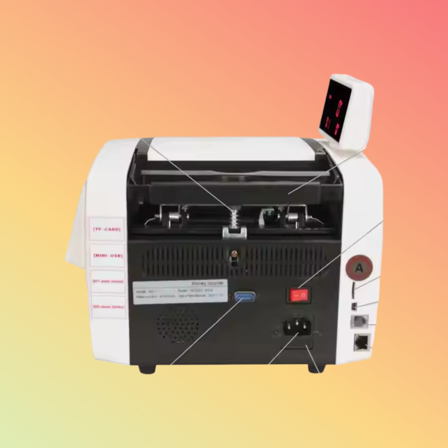 UN-56 Portable CIS Money Counter with UV/MG/IR for CAD & Tickets