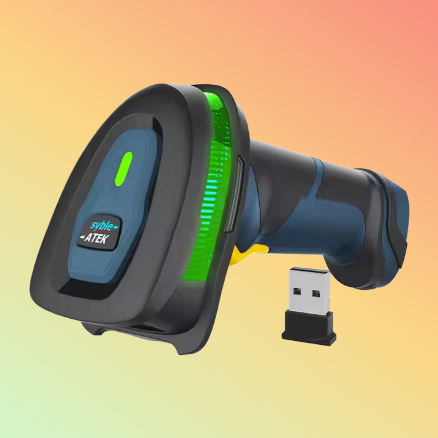 Syble AK-T500RB 1D/2D Wireless Barcode Scanner with USB & RS232