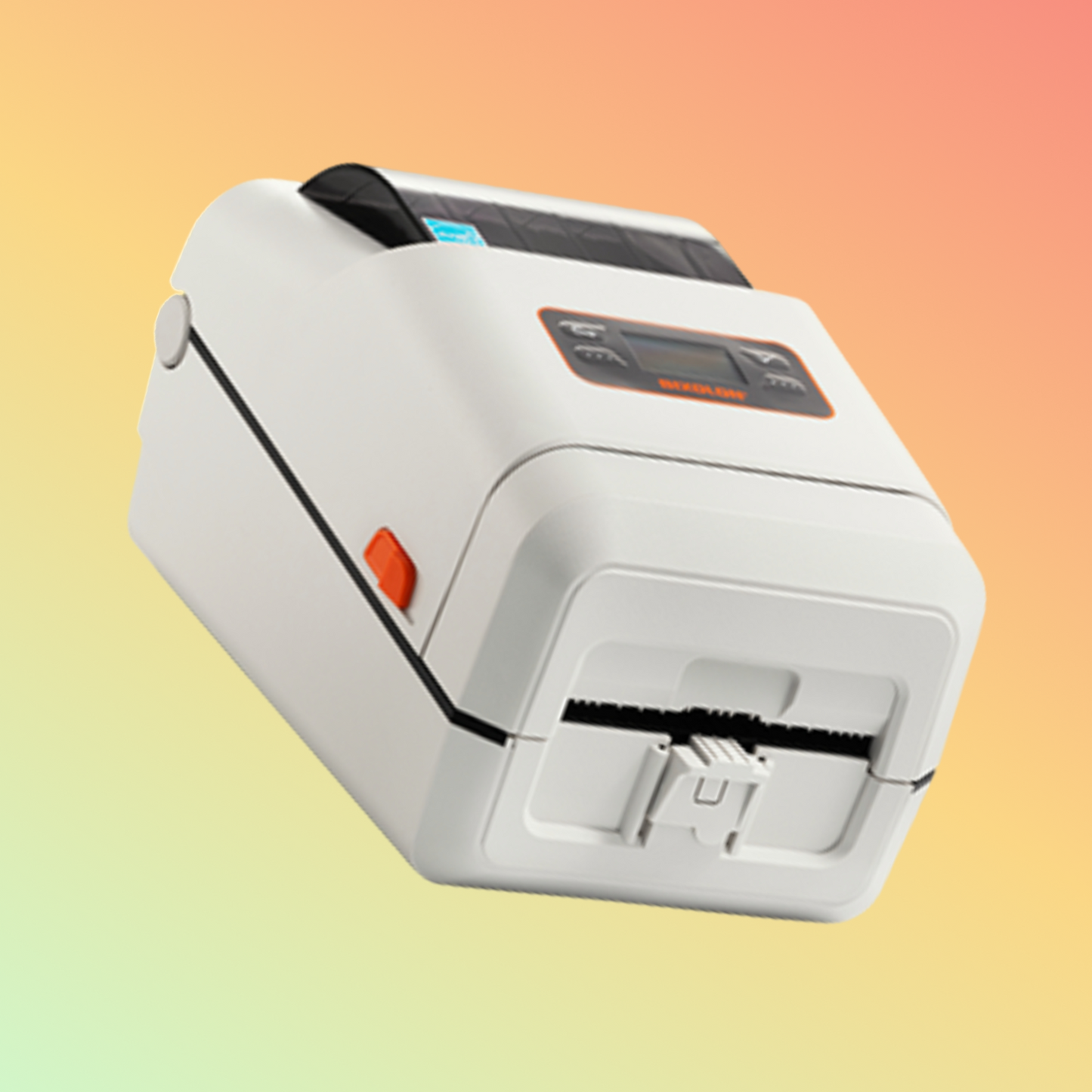 alt="Front view of Bixolon XL5-40 printer, emphasizing its easy-to-use control panel for fast label printing."