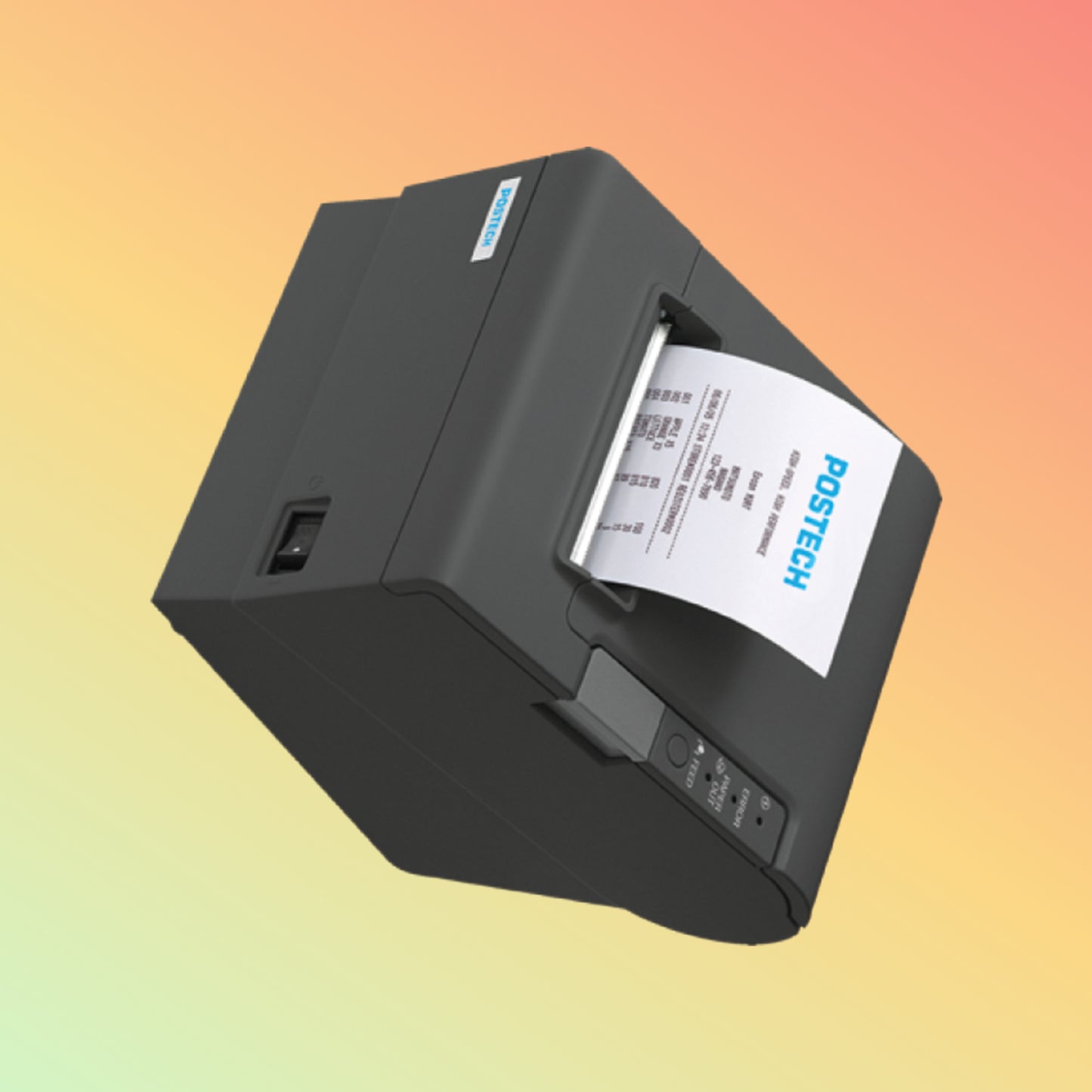 alt="Compact POSTECH PT-R88IV printer for quick, reliable receipt printing in business settings."