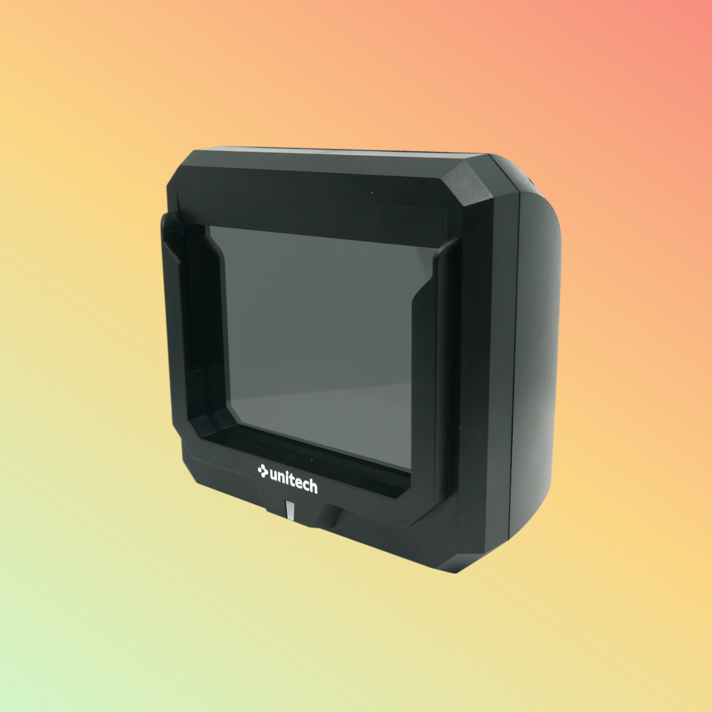 alt="Close-up of Unitech TS200 passport scanner"