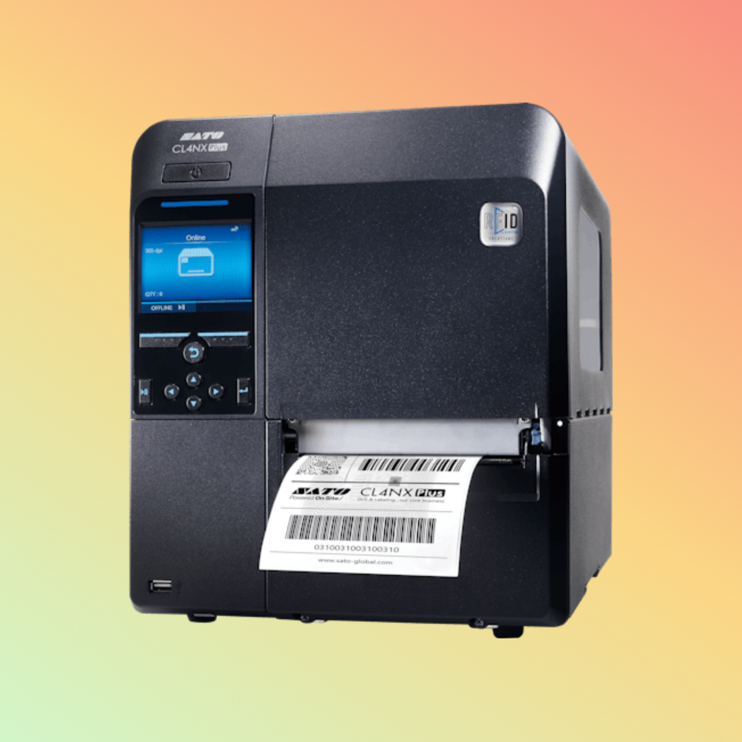 alt="SATO America CL4NX Plus industrial thermal printers designed for high-resolution printing, featuring a robust build, versatile connectivity, and efficient printing capabilities."