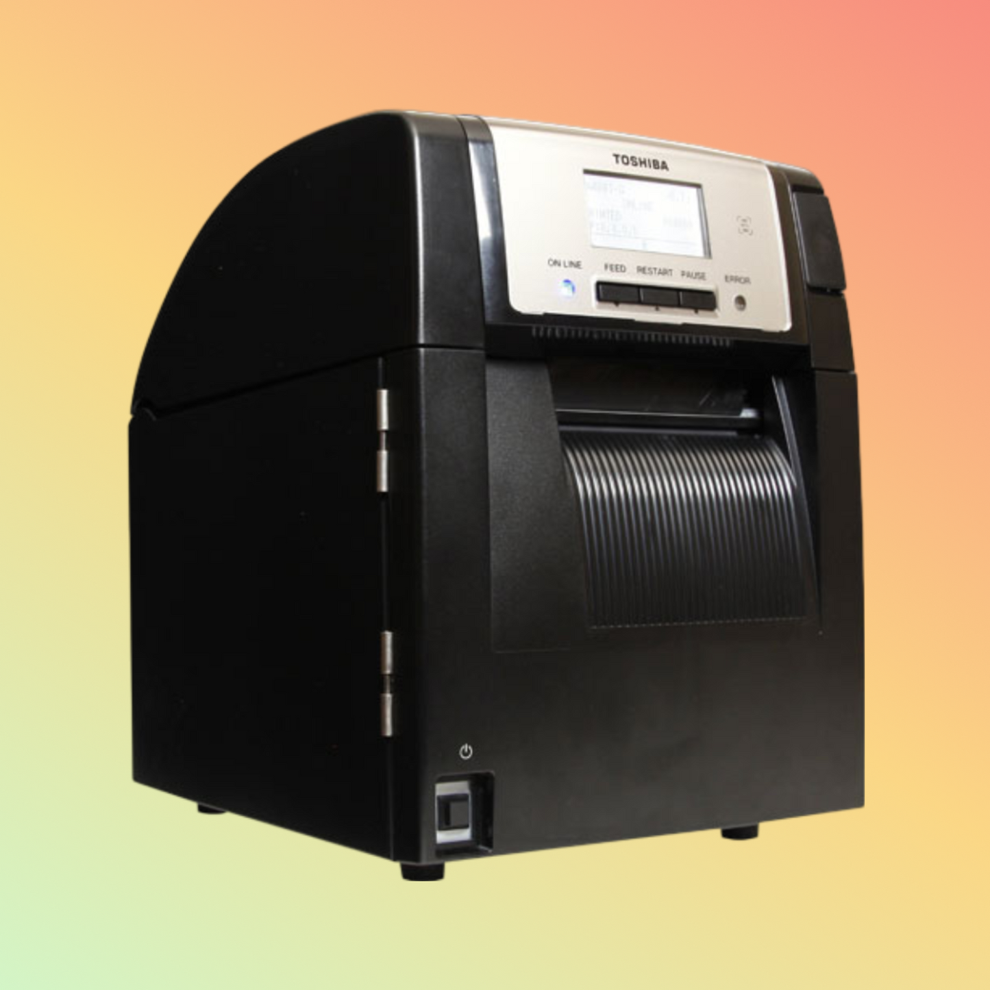 alt="Robust TOSHIBA BA420T printer, ideal for high-demand printing in retail and logistics"