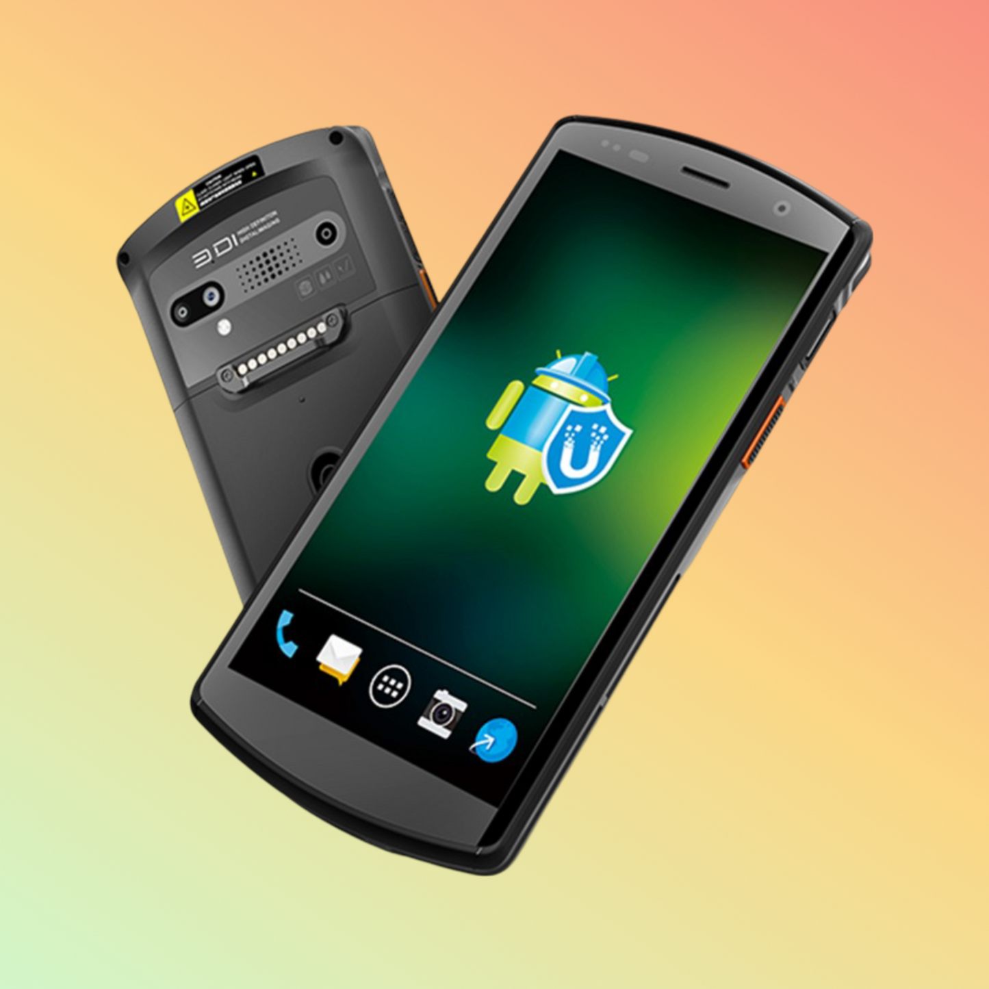 alt="Handheld DCI DT50S Android 11 Mobile Computer with 2D barcode and 13MP camera"