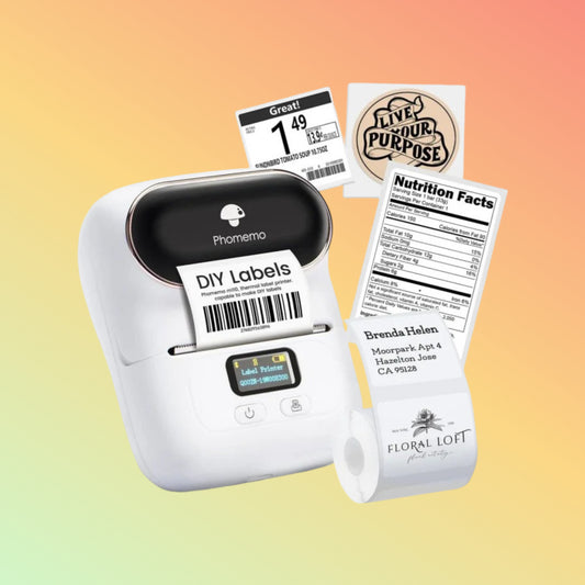 Phomemo M110 Bluetooth Label Maker Barcode Label Printer