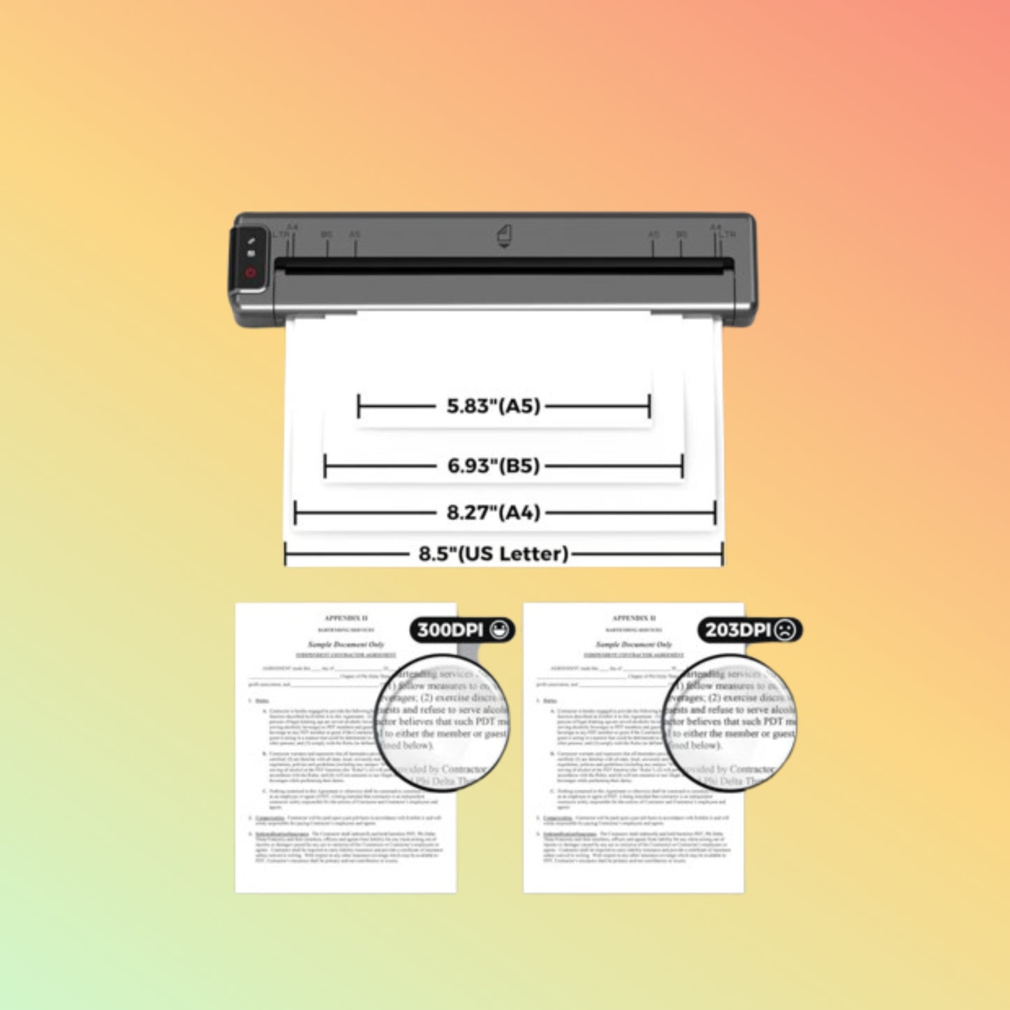 Phomemo Q302 Wireless Portable Thermal Printer