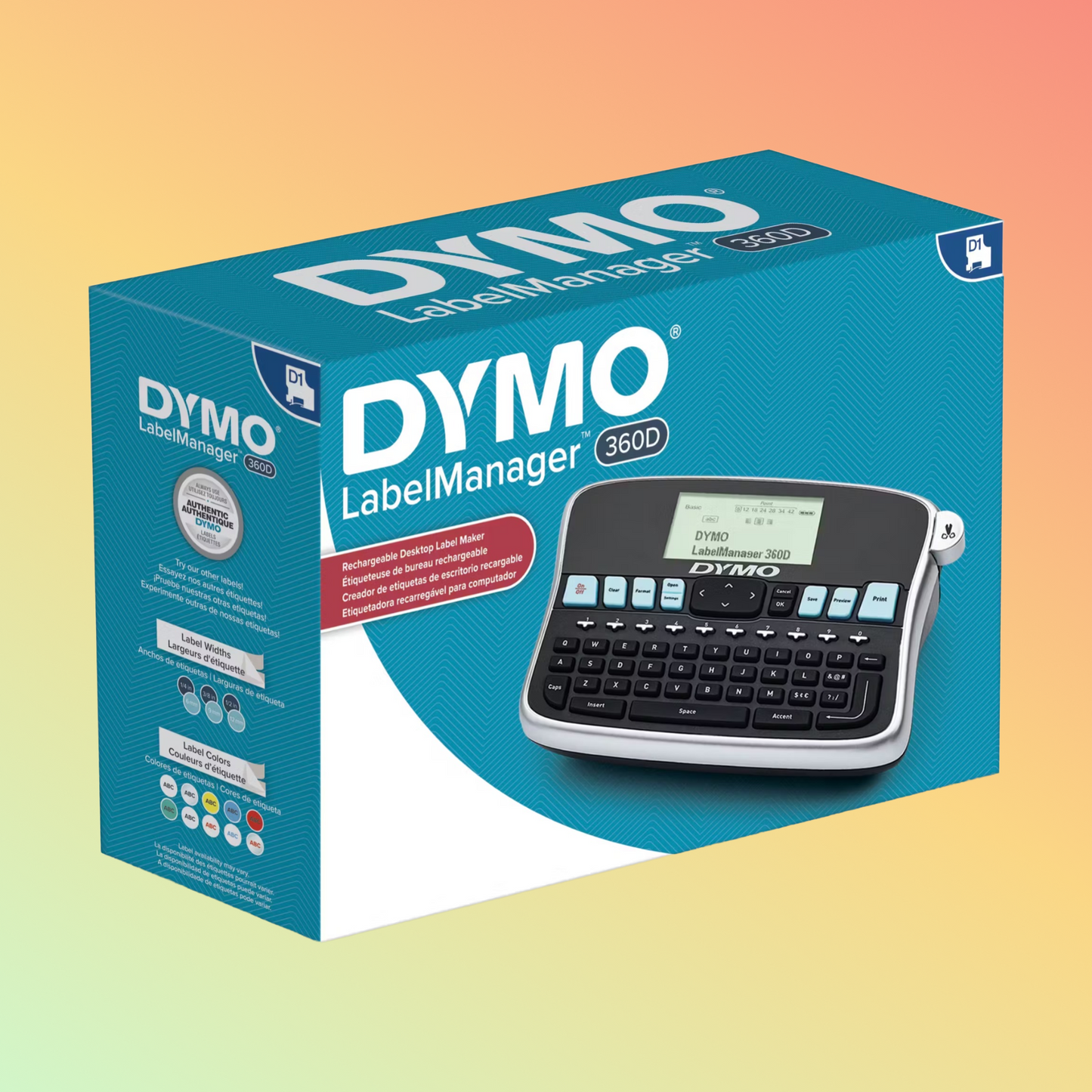 DYMO LabelManager 360D Rechargeable Hand-Held Label Maker