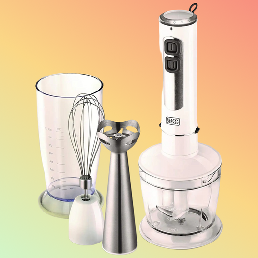 BLACK+DECKER 400W 4 In 1 Stainless Steel Stem Hand Blender