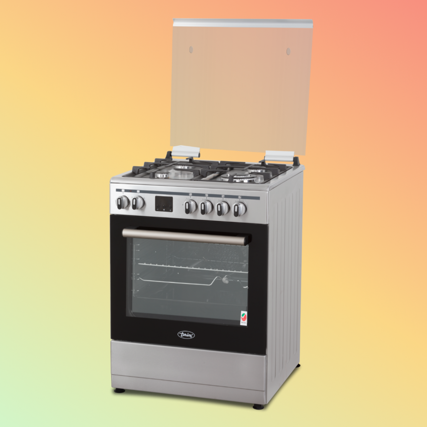 Terim TERGE66ST Combination Cooker, Silver-Black