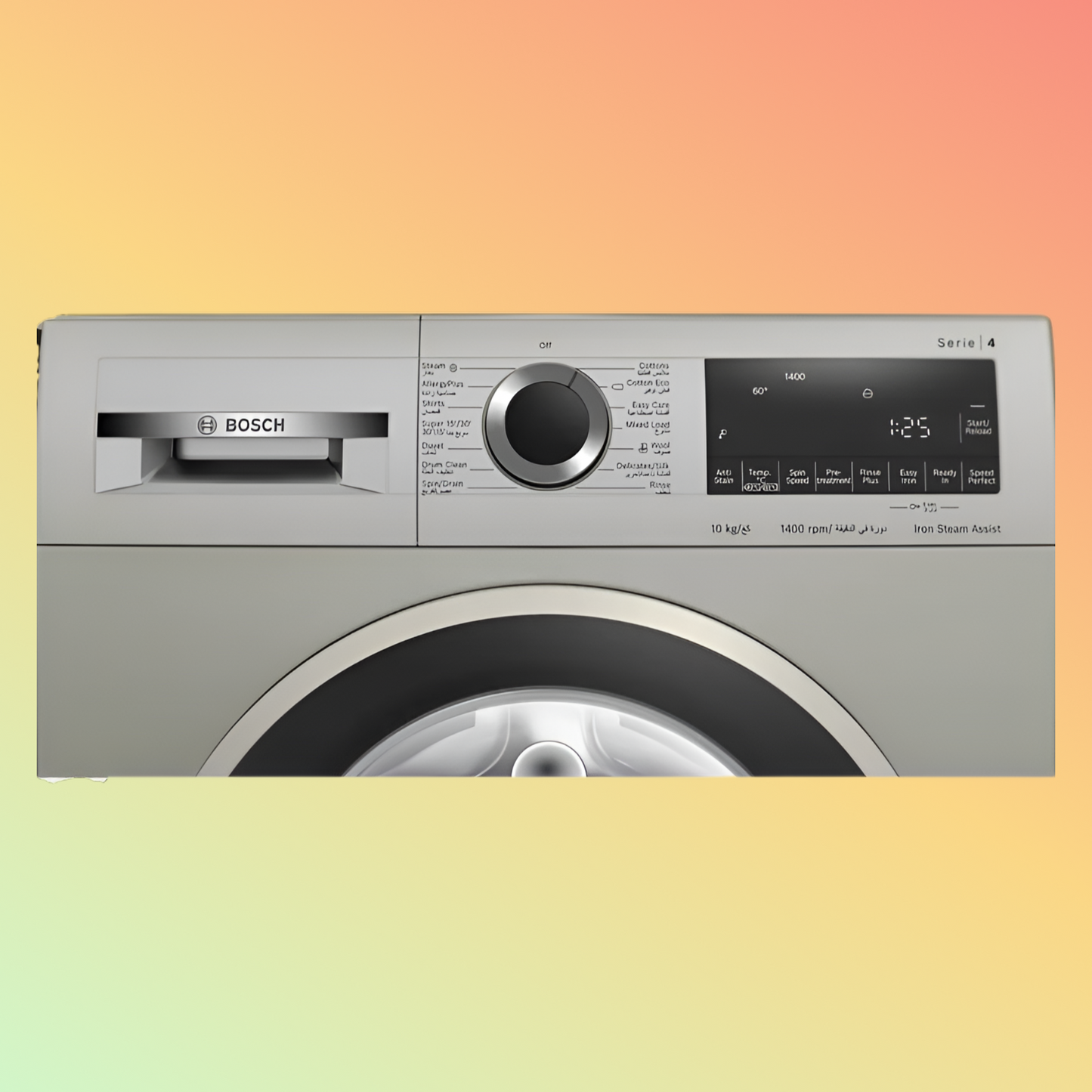 Bosch WGA2540XGC Series 4 Front Load Washer 10 kg,Silver