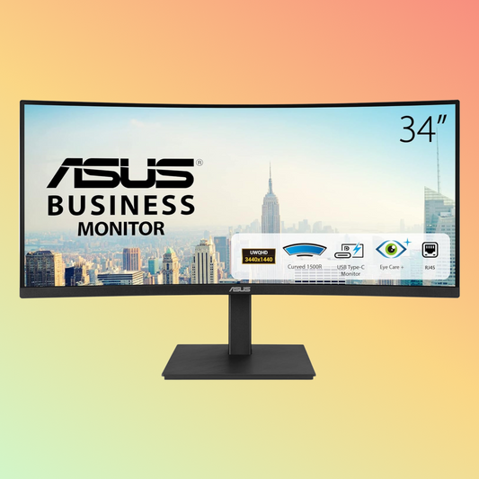 ASUS VA34VCPSN Eye Care 34" UWQHD 4ms 100Hz Curved Monitor