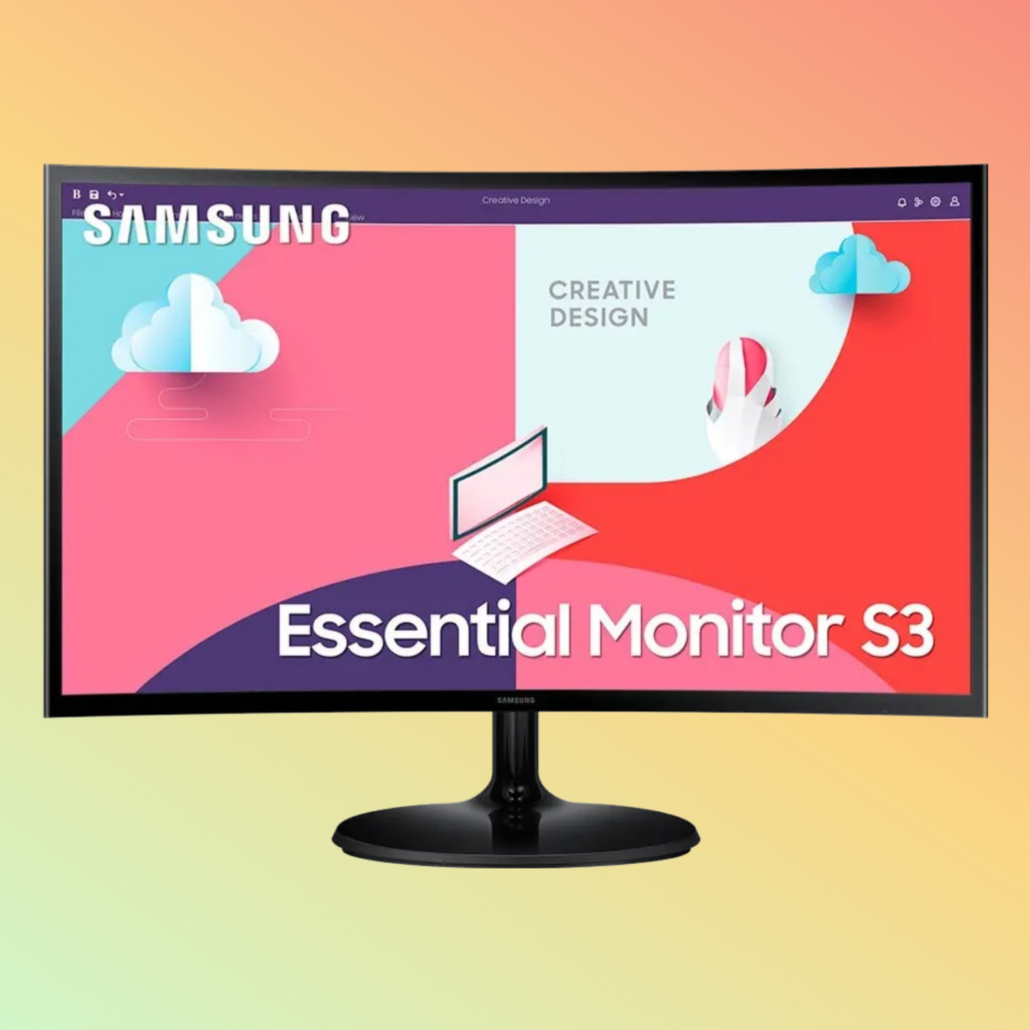 Samsung SM-LS24C360EAMXUE 24" FHD 4ms 75Hz Curved Monitor