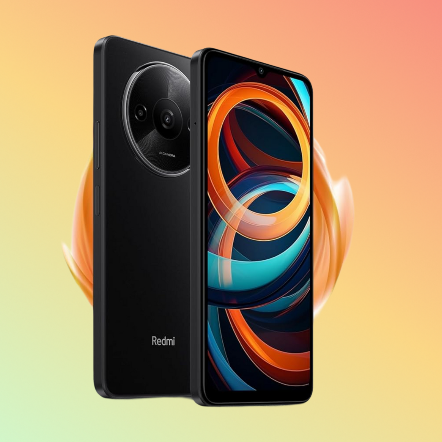 Redmi A3 (Midnight Black, 3GB RAM, 64GB Storage) Premium Halo Design 90Hz Display