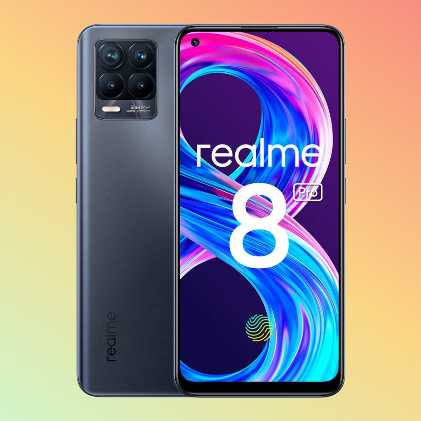 Realme 8 Pro 50W Super Dart Charge, 4500mAh Battery, 8+128GB, Infinite Black